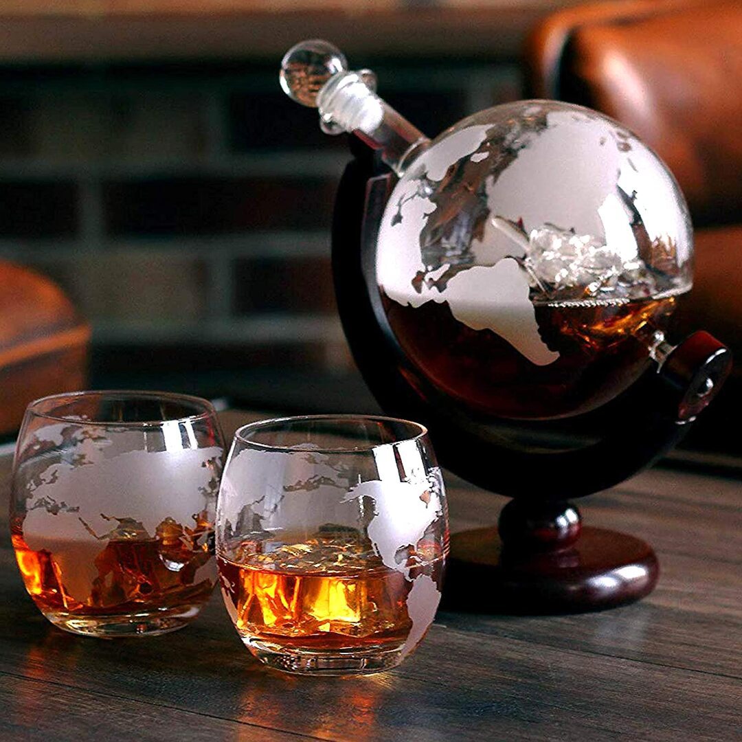 Globe Whiskey Decanter